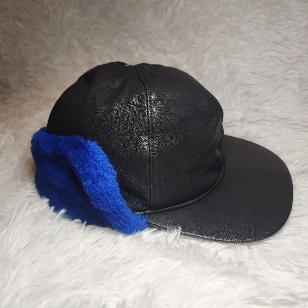 Ugg Faux Fur Lined Shearling Leather Baseball Trapper Hat